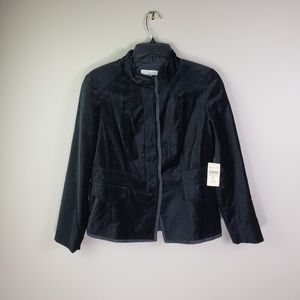 Coldwater Creek Velvet Contrast  Petite Jacket